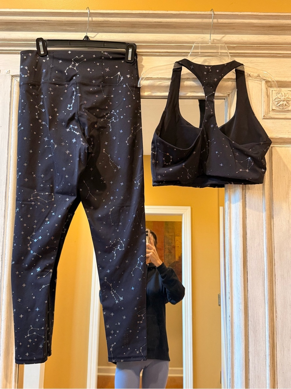 Spiritual Gangster Astrology Matching Leggings and Top SZ. Large Black/Silver - Picture 10 of 16